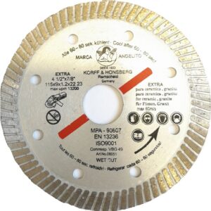 Disco Diamante Extra Granito 115 x 1,2 x 22,23mm "Angelito"