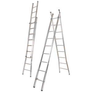 Escada Aluminio Dupla Degrau Redondo