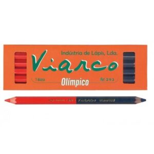 Lápis Carpinteiro Viarco Vermelho/Azul 9,2mm