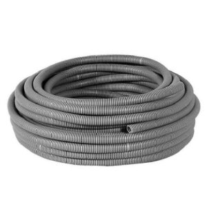 Tubo Anelado/Corrugado Cinza s/Guia