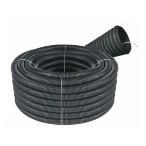 Tubo Corrugado/Anelado Cinza c/Guia