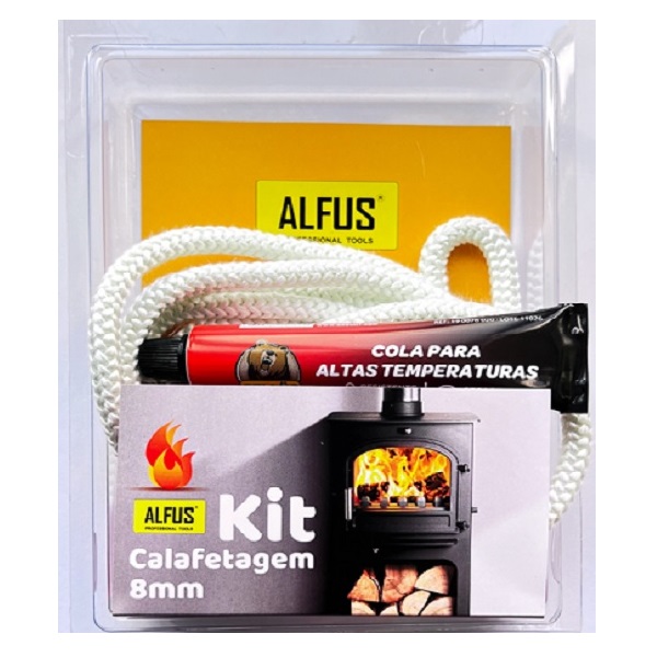 Kit Calafetagem Cordão e Cola p/Vidro Salamandra