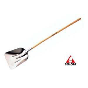 Pá Quadrada Aluminio Cabo Madeira Comprido Bellota Refª 5520ML