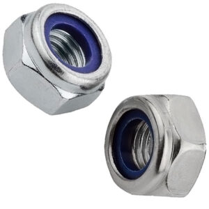 Porca Zincada Autoblocante Nylon