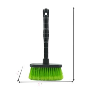 Pincel Caiar Rectangular Nylon Direito Cepo e Cabo Plást.