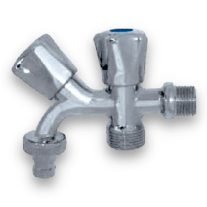 Torneira Tricórnio Dupla p/ Máq. Lavar R/R