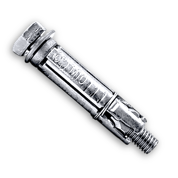 Bucha Metálica Ferro Zincado c/Parafuso