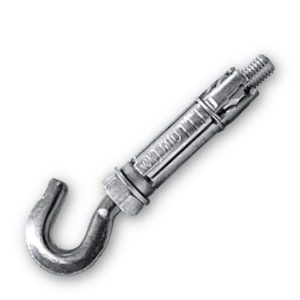 Bucha Metálica Ferro Zincado c/Gancho