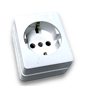 Tomada Exterior Saliente Branca "EURODIN"