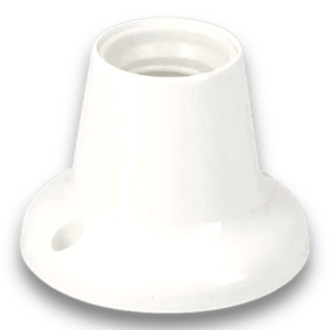 Suporte Plástico Recto p/ Lâmpada E27