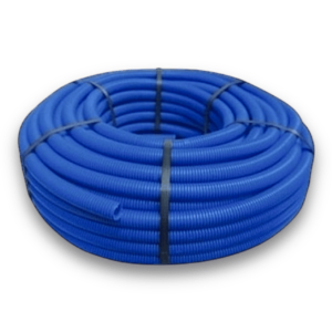 Tubo Anelado/Corrugado Azul s/ Guia
