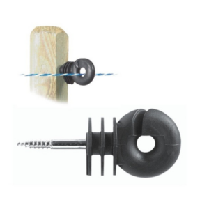 Isolador Fio c/ Rosca p/ Madeira fi5 ( pack 25un )