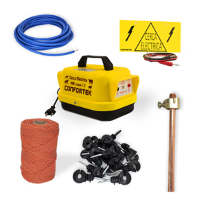 Kit Completo Cerca Eléct. Vacas/Cavalos 4500 - 200m Fio