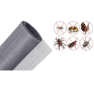 Rede Mosquiteira Plástica Cinza Rl 10mts