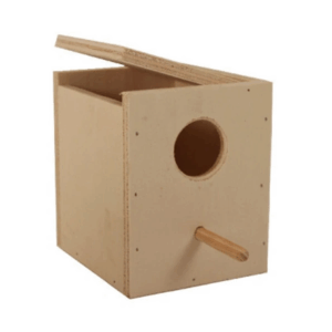 Ninho p/ Piriquitos ( Contrapalacado ) 15x12x14cm