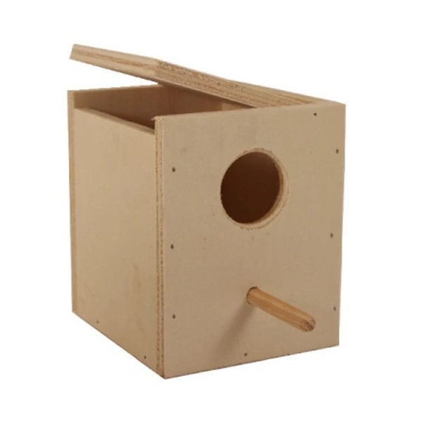 Ninho p/ Piriquitos ( Contrapalacado ) 15x12x14cm