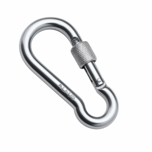 Mosquetão Bombeiro Inox c/ Segurança